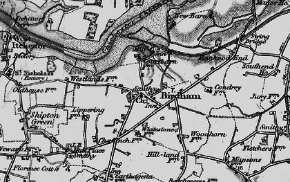Old map of Birdham in 1895