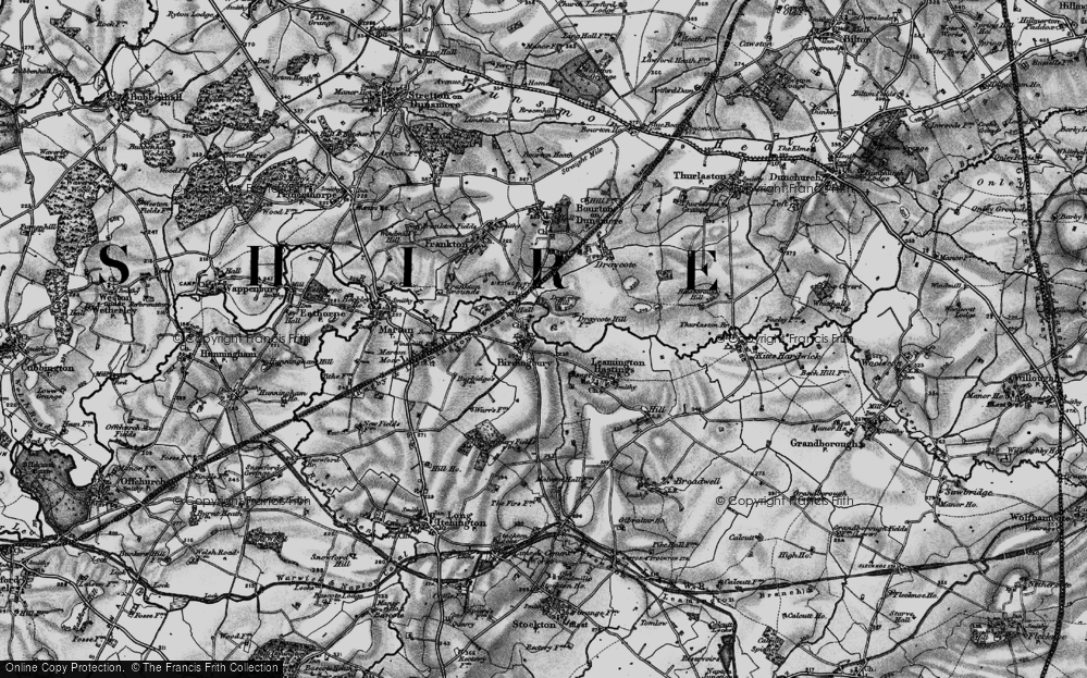 Old Map of Birdingbury, 1898 in 1898