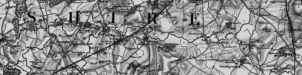 Old map of Birdingbury in 1898