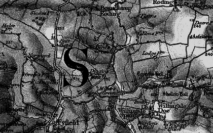Old map of Birds Green in 1896