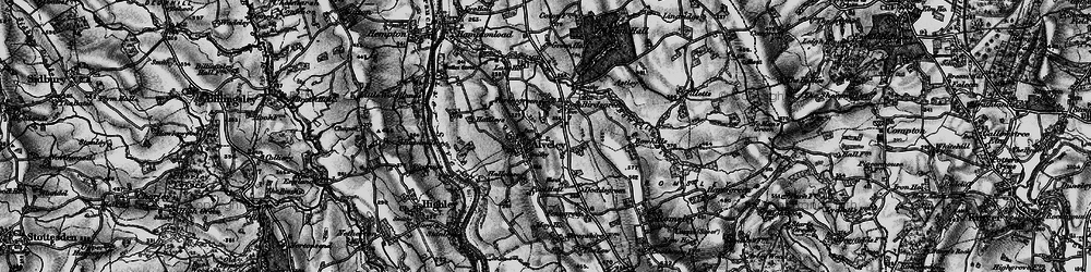 Old map of Bowhills in 1899