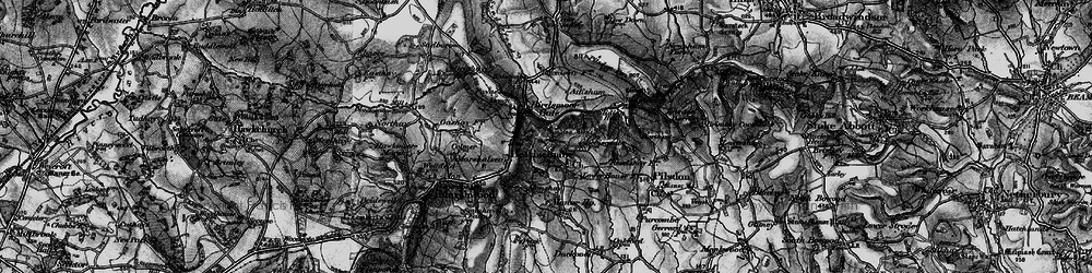 Old map of Birdsmoorgate in 1898