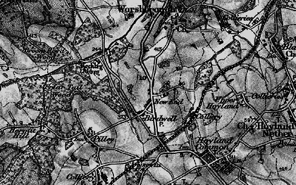 Old map of Birdwell in 1896