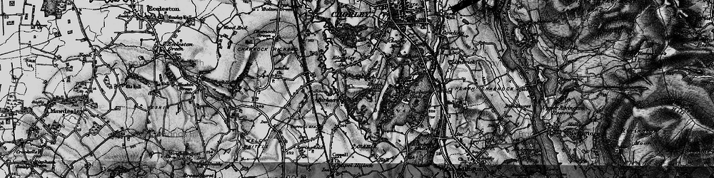 Old map of Birkacre in 1896
