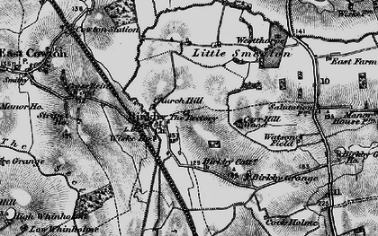 Old map of Wiske Ho in 1898