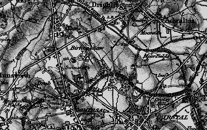Old map of Birkenshaw Bottoms in 1896
