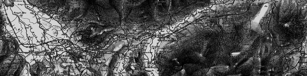 Old map of Birkett Mire in 1897