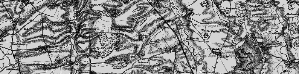 Old map of Birkholme in 1895