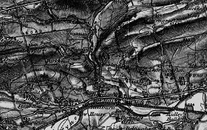 Old map of Brackies Burn in 1897