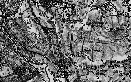 Old map of Birley Carr in 1896