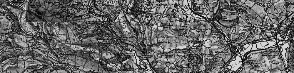 Old map of Birley Carr in 1896