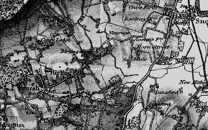 Old map of Birling in 1895