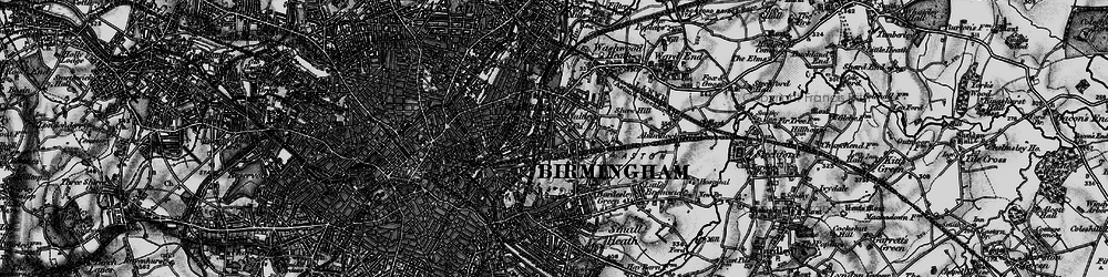 Old map of Birmingham in 1899