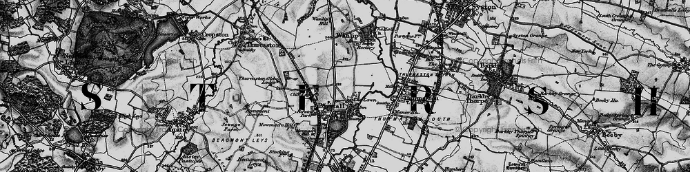 Old map of Birstall in 1899