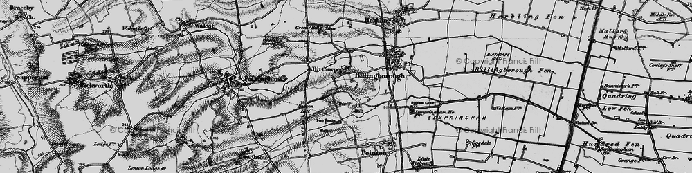 Old map of Birthorpe in 1895