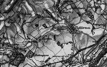 Old map of Birtley in 1899