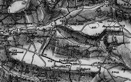 Old map of Biscombe in 1898