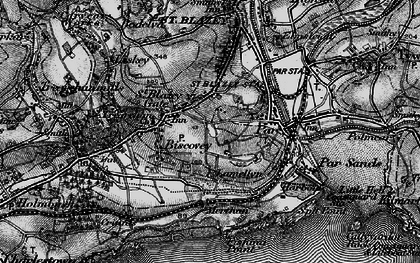 Old map of Biscovey in 1895