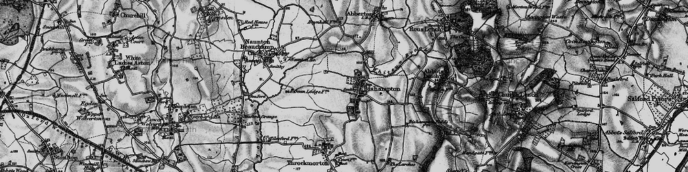 Old map of Whitsunn Brook in 1898