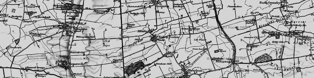 Old map of Bishop Norton in 1898
