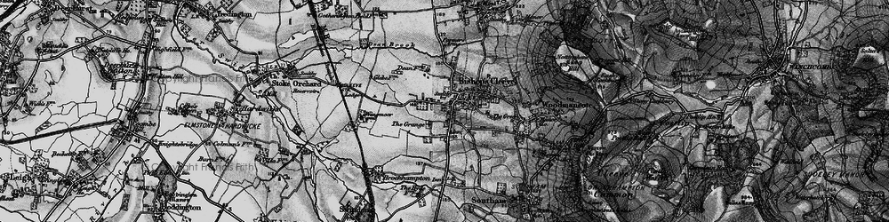 Old map of Bishop's Cleeve in 1896