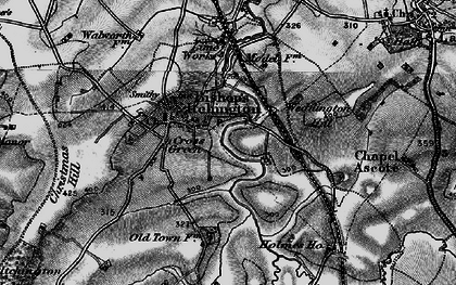 Old map of Bishop's Itchington in 1898