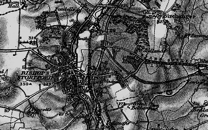 Old map of Whitehall in 1896