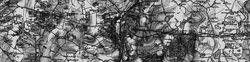 Old map of Bishop's Stortford in 1896