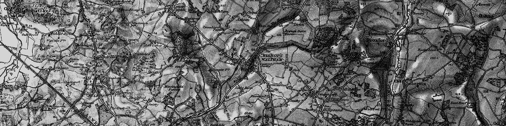 Old map of Bishop's Waltham in 1895