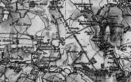 Old map of Barsneb Wood in 1898