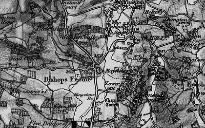 Old map of Bishops Frome in 1898