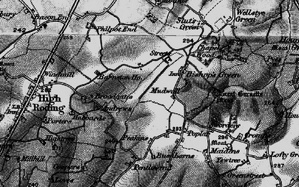 Old map of Bushbarns in 1896
