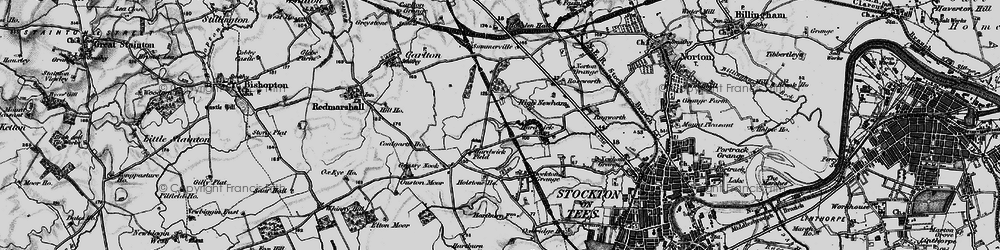 Old map of Bishopsgarth in 1898