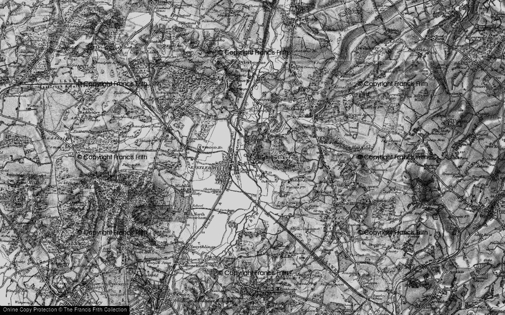 Old Map of Bishopstoke, 1895 in 1895