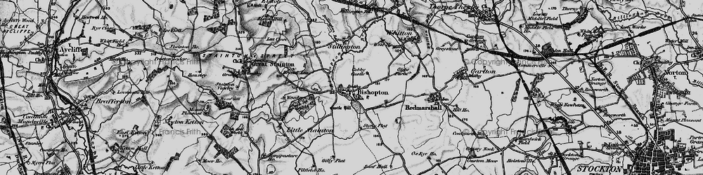 Old map of Bishopton in 1898