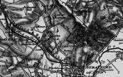 Old map of Bishopton in 1898