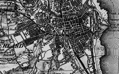 Old map of Bishopwearmouth in 1898