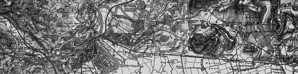 Old map of Bishpool in 1897