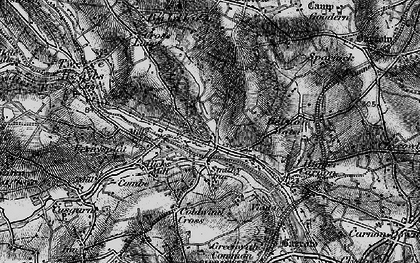 Old map of Bissoe in 1895