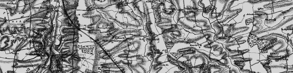 Old map of Bitchfield in 1895