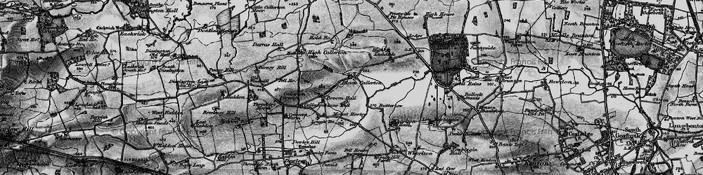 Old map of Black Callerton in 1897