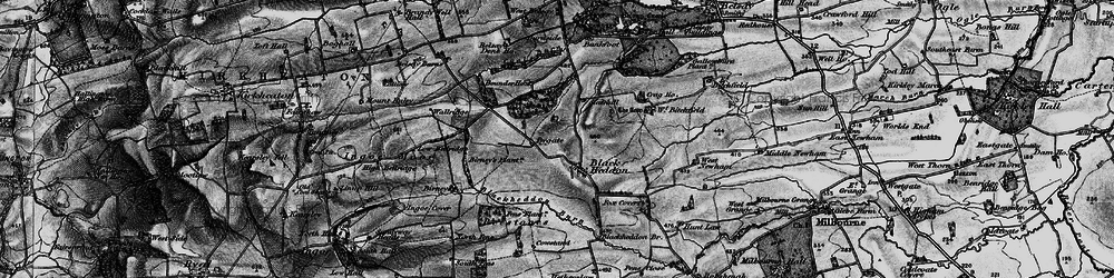 Old map of Black Heddon in 1897