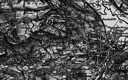 Old map of Black Hill in 1898
