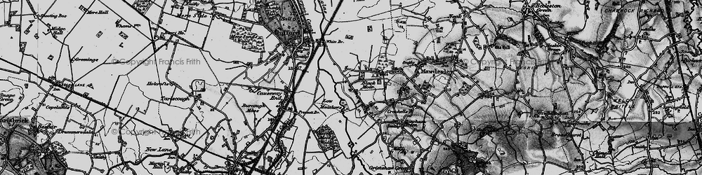 Old map of Black Moor in 1896