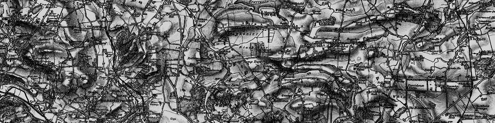 Old map of Black Moor in 1898