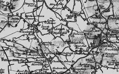 Old map of Black Pole in 1896
