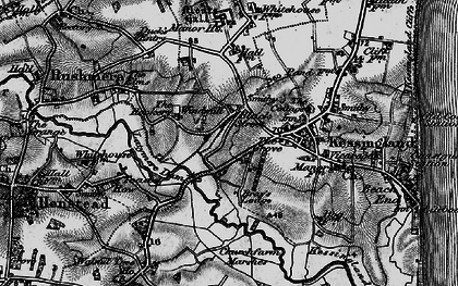 Old map of Black Street in 1898