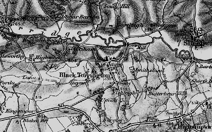 Old map of Blackley in 1895