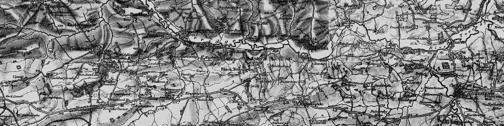 Old map of Libbear Barton in 1895