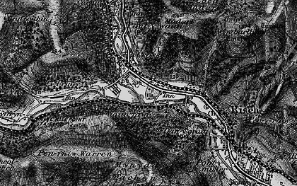 Old map of Black Vein in 1897